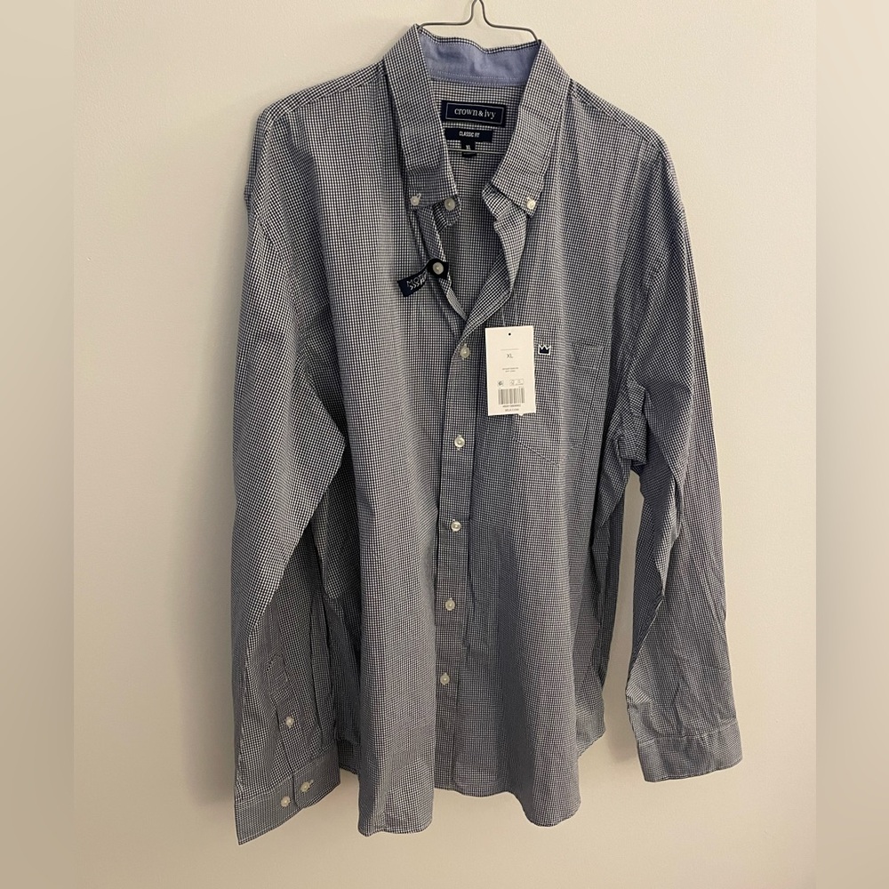 NWT mens crown and Ivy XL dress shirt!